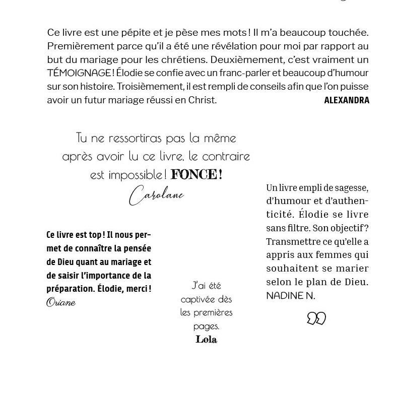 𝐋𝐞𝐬 𝐟𝐢𝐥𝐥𝐞𝐬, 𝐩𝐫𝐞́𝐩𝐚𝐫𝐨𝐧𝐬-𝐧𝐨𝐮𝐬 𝐚𝐮 𝐦𝐚𝐫𝐢𝐚𝐠𝐞 - Elodie Gaillard 5