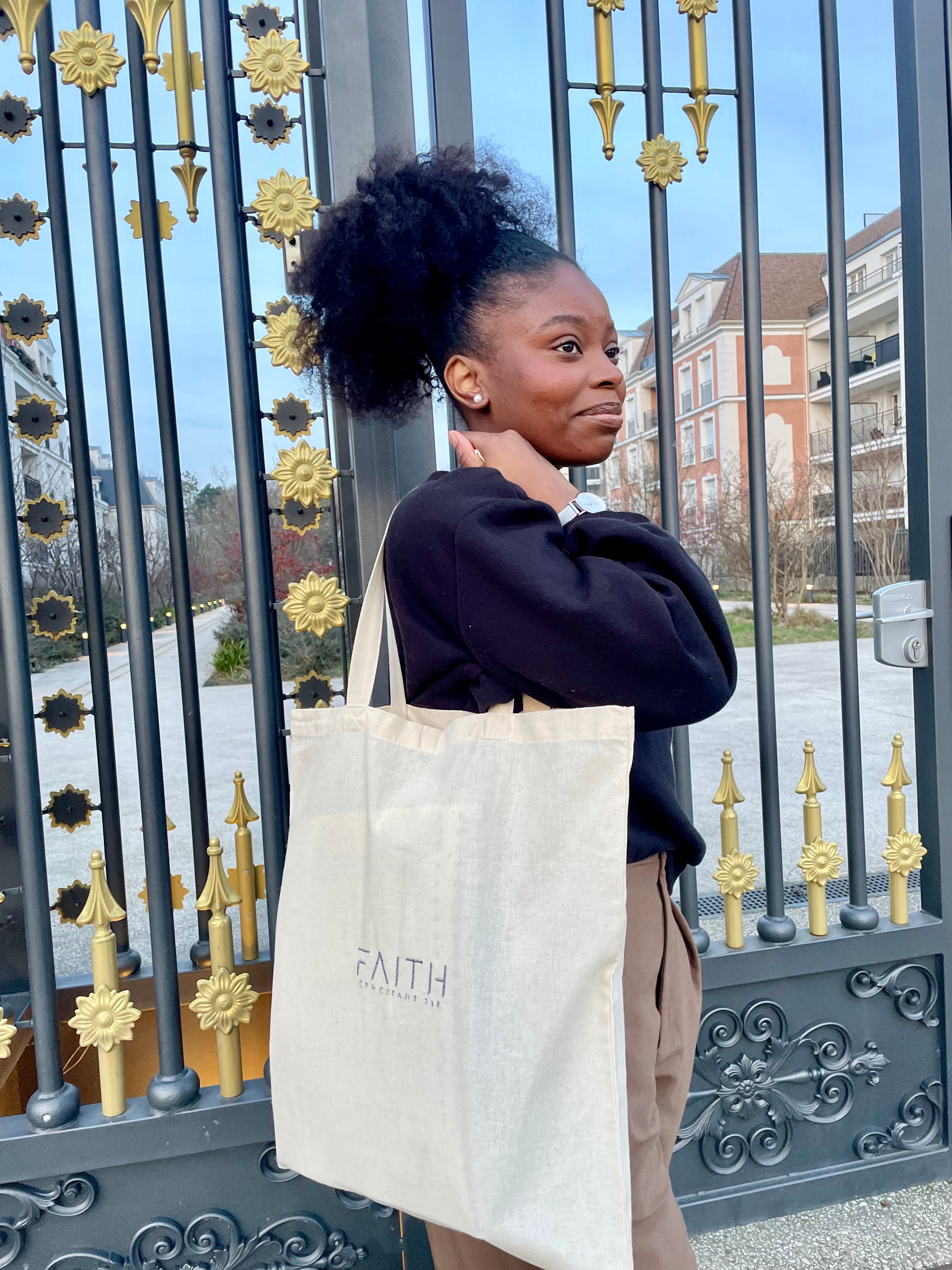Tote-Bag « FAITH »Broderie de Haute Qualité 2