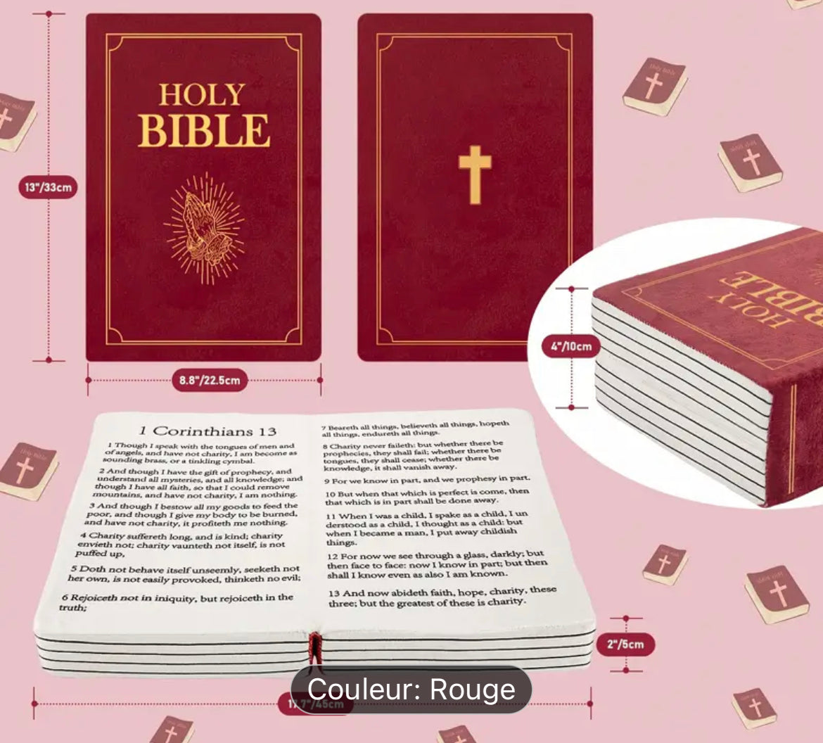Décoratif Inspiré | Holy Bible Peluche - Oreiller - Coussin Précieux & Confortable 3