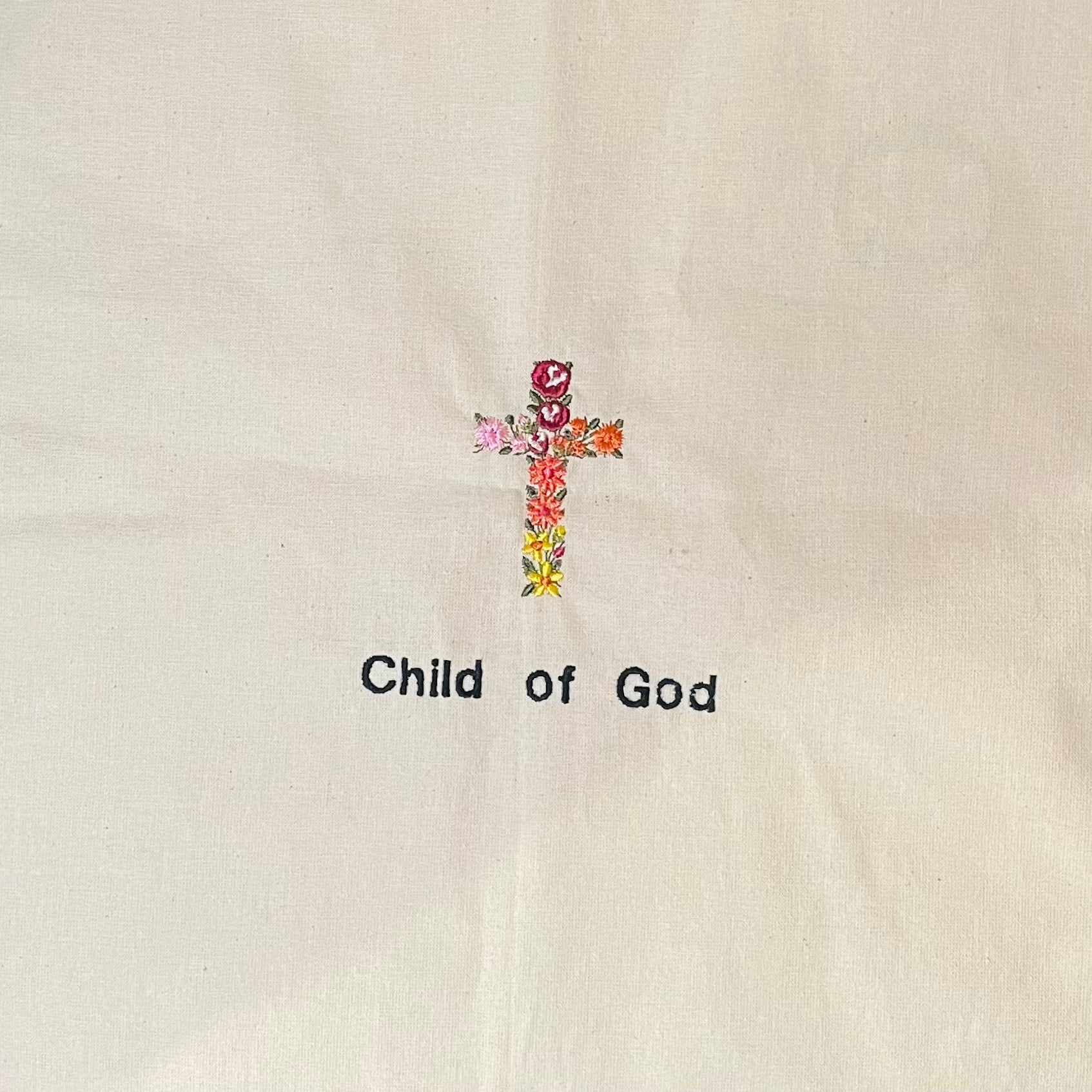 Tote-Bag « CHILD OF GOD » Broderie de Haute Qualité
