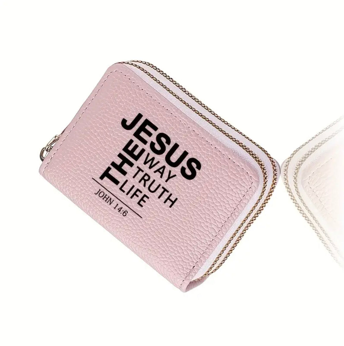 Portefeuille Élégance Inspirante – Double Fermeture & Organisation Parfaite