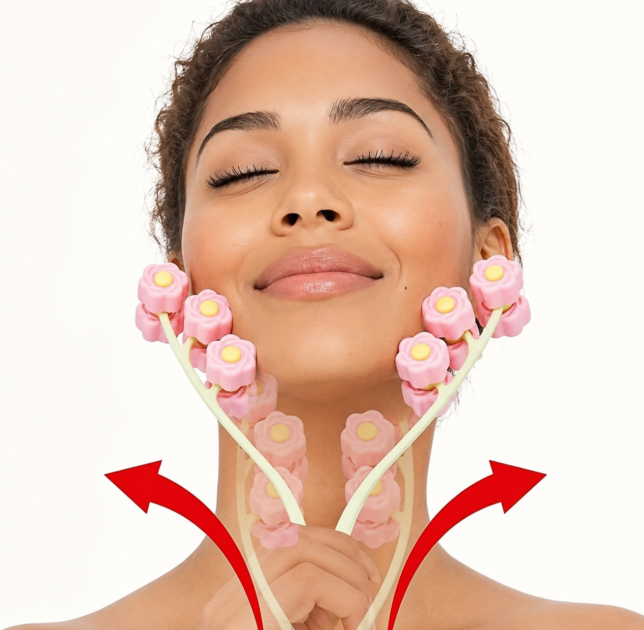 Masseur Facial Fleur – Outil de Beauté pour un Visage Raffermi et Sculpté