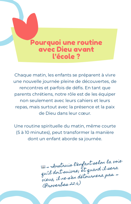Routine Matinale Chrétienne pour les Enfants - Ebook